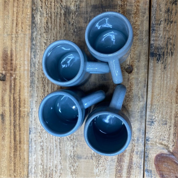 Lot of 4 Miniature German Stoneware Beer Mugs Stein Shot Glasses - Picture 5 of 8